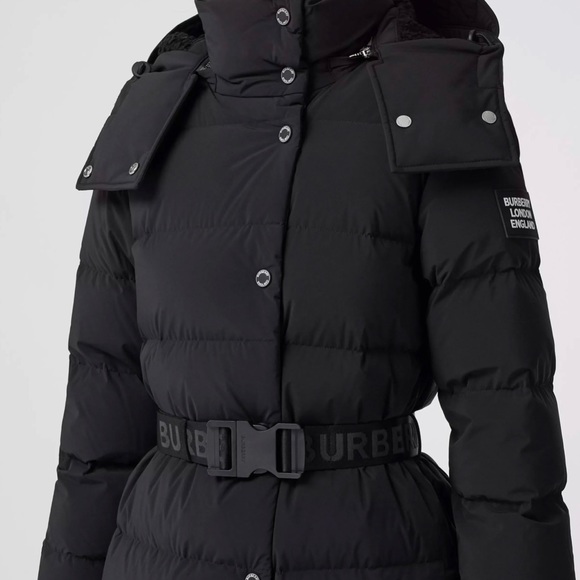 Burberry belted puffer coat jacket - Picture 13 of 14